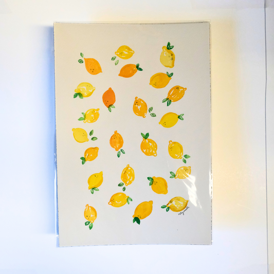 Lemons Watercolor 7x10