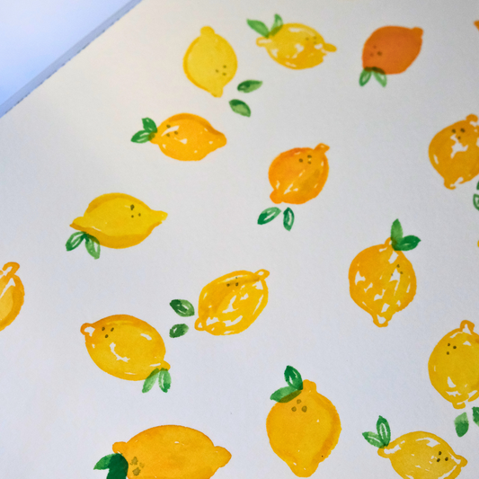 Lemons Watercolor 7x10