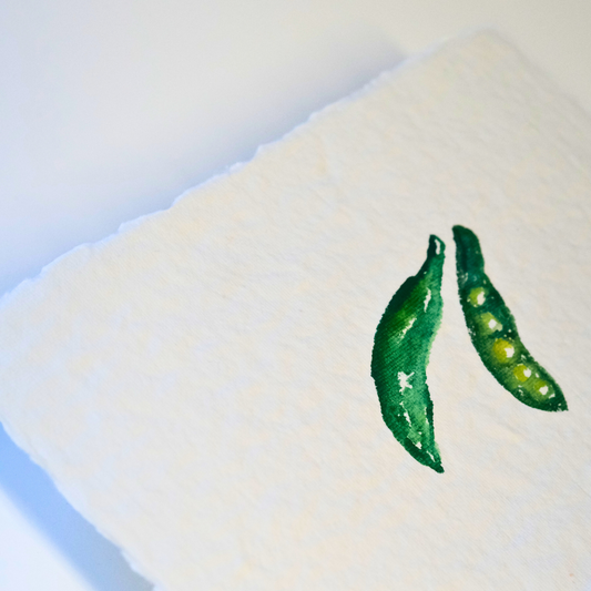 Peas Watercolor Mini 5x7