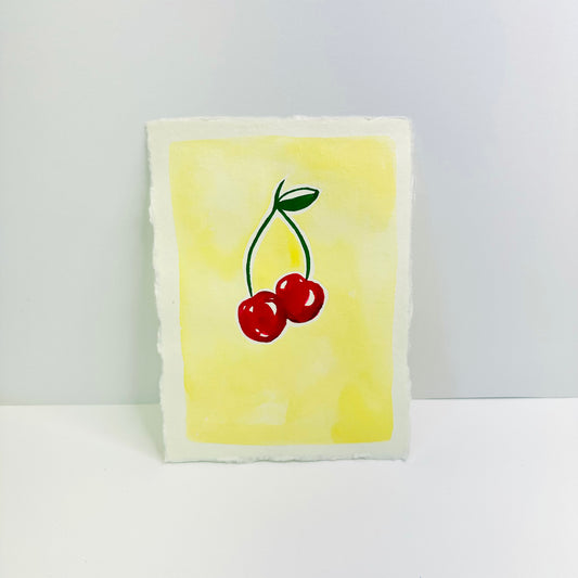 Happy cherries 5x7