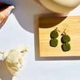 Load image into Gallery viewer, Green Organic Earrings
