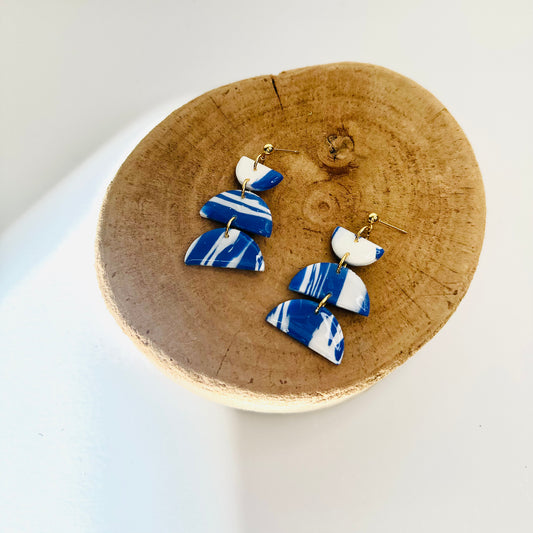 Blue Patterned Dangles no.2