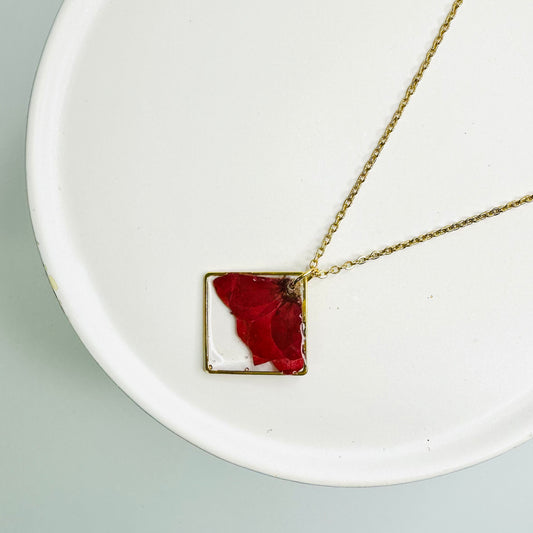 Red Leaf Necklace