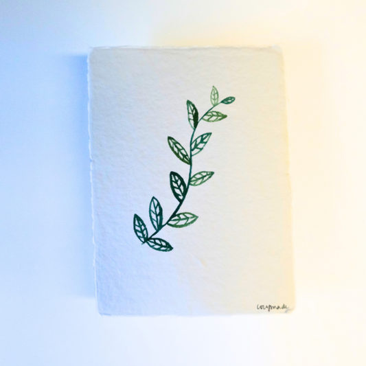 Leaf Watercolor Mini 5x7