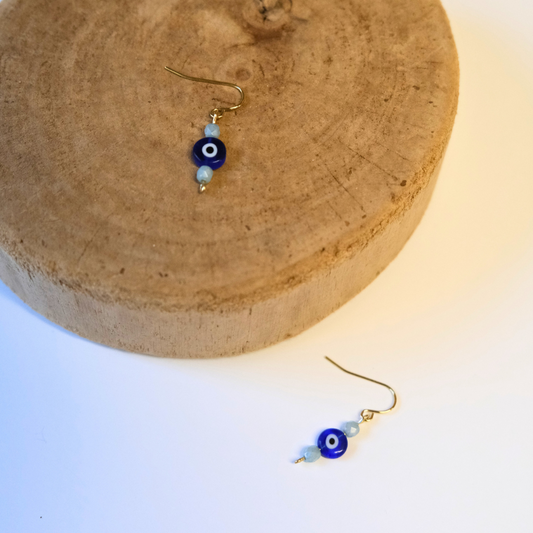 Evil Eye Beaded Earrings